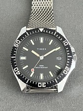 Vintage 1984 Timex Red Ball Skin Diver, Manual Wind Watch.
