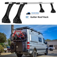 63" For Mercedes-Benz Sprinter Van Roof Rack Cross Crossbars Bars Cargo Kayak