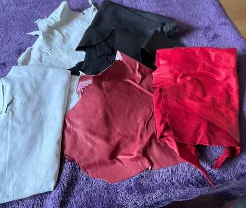Real leather offcuts scrap - leather,