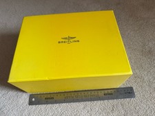 Large vintage genuine Breitling dealer storage box 26x12x19cm. Rare find!