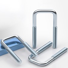 M16 Square U Bolts Zinc Plated