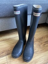 Hunter UK 3 Eu 35/36 Long Wellies Wellington Boots Rain Boots Hunters Waterproof