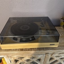 Denon DP-750 Direct Drive Turntable with Dust Cover | Vintage Japan | Used