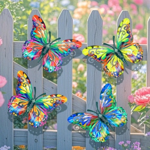 4pcs metal butterfly - 4pcs,