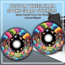 Wheelchair Spoke Guard Sticker
