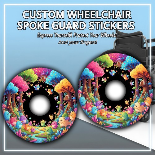 Wheelchair spoke guard sticker - spoke,