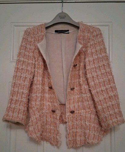A332 zara blazer peach - a332, coral