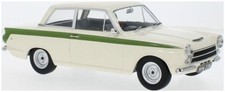 MCG Model Car Group 1:18 Scale Ford Lotus Cortina MK I White/Green 1963
