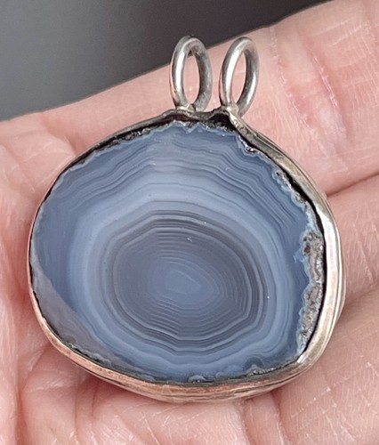Antique silver banded encased - banded,