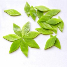 Mosaic Tiles Bulk Petal Leaves Shiny Stained Glass Piece DIY Craft Hand-cut Art