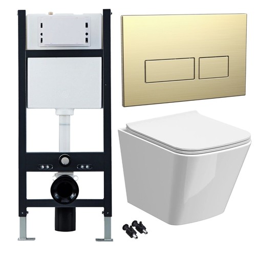 Rimless wall hung toilet pan - rimless,