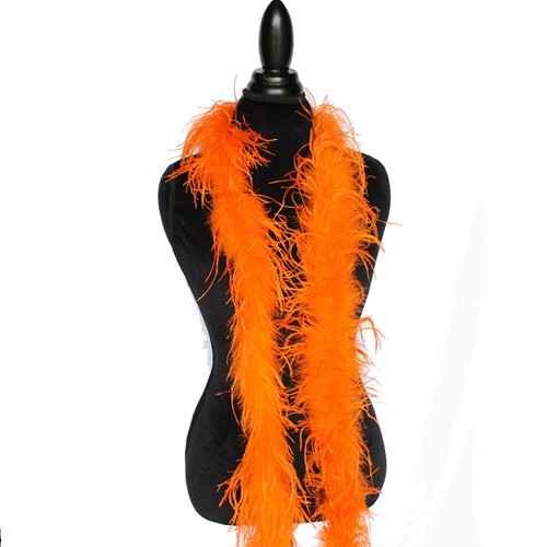 Orange 1ply ostrich feather - 1ply,