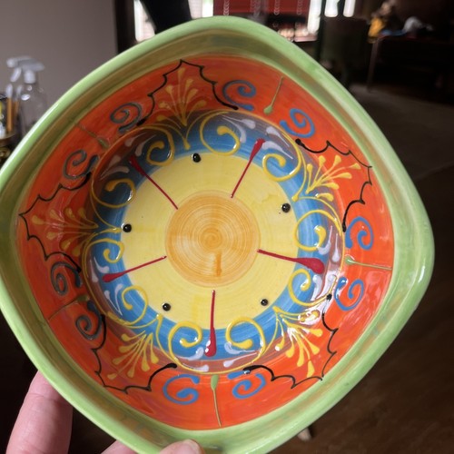 Hand painted spanish pottery - hand-painted,