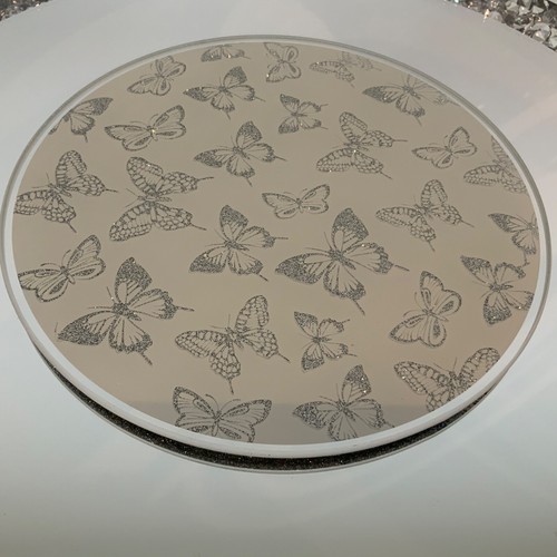 20cm white silver glittery - 20cm,