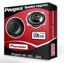 Peugeot 106 Front Door Speakers Pioneer 5.25" 13cm car speaker kit 250W