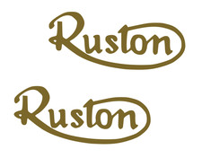 Ruston logo decal sticker -