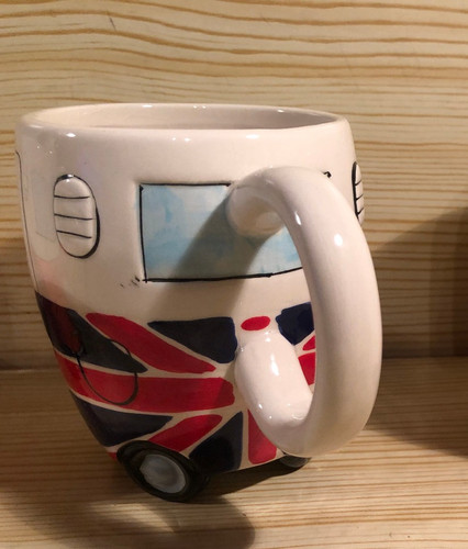 Union jack camper van - camper,
