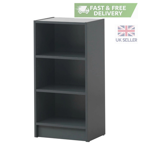 Dark grey cube bookcase small - dark,