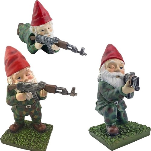 Garden gnomes military gnome - gnomes,