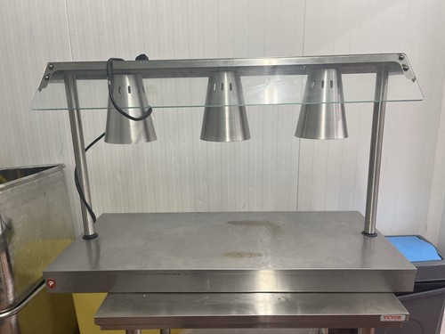 Heated food display pass - food,