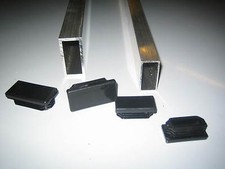 Aluminium Rectangle Box Tube Section with End Caps Multiple Sizes 6082T6 6063T6