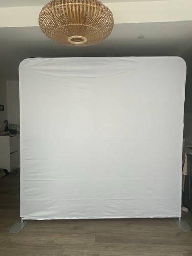 White photo backdrop stand - white,