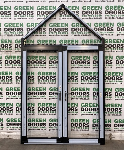 French doors with toplight - french,