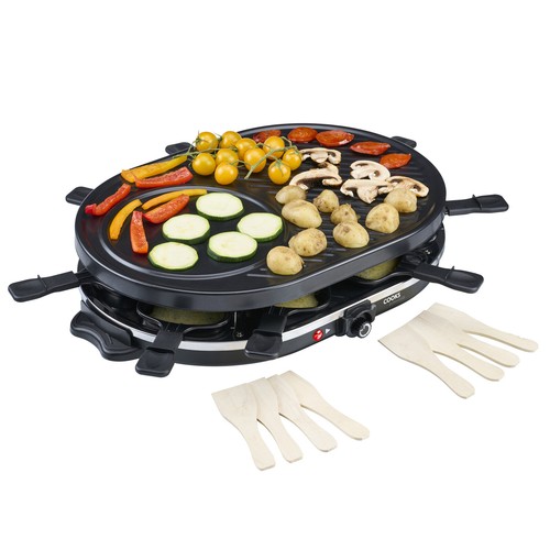 Electric raclette grill with - raclette,