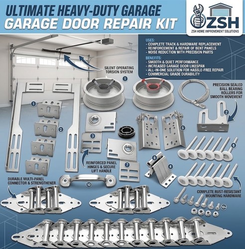 Garage door parts installation - door,