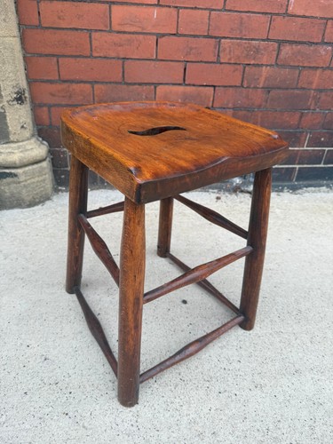 Great vintage wooden - great, stool