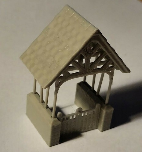 Model railway church lych - railway, gate