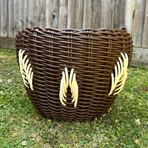 Set large round wicker - 2,