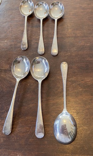 Six vintage silver plated - six,