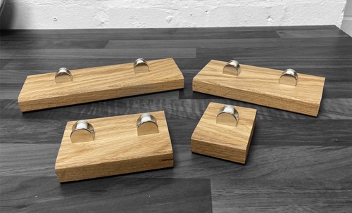 Oak clamp stands - for, glass