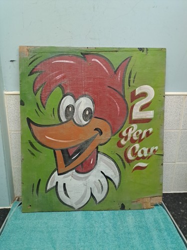 Vintage wooden hand painted - hand,