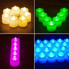 24Pcs Flameless LED Candles Lights Battery Powered Tealight DecorationLO00 B3O3