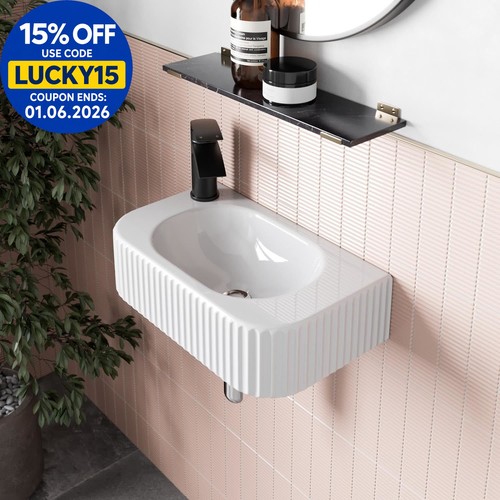 Bathroom wall hung basin - bathroom, sink