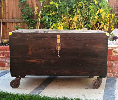 Dark stained wooden - dark,