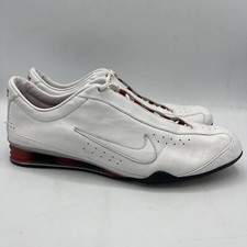 Nike Shox Low Rivalry 312563-111 Leather Lightweight Running Shoes White Women 9