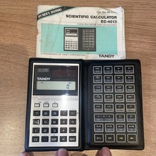 Vintage Tandy Scientific Calculator Model EC-4013 Solar Powered ~ Made In Japan