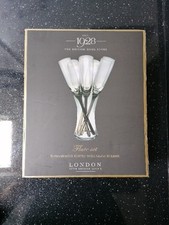 British Home Stores Make A Wish Champagne Flute Set With Holder BNIB *Weddings*