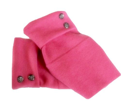 Fingerless gloves pink - fingerless, 100%