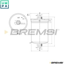FUEL FILTER FE1519 FOR FERRARI MONDIAL/Convertible 328/GTB/GTS 208/308  PUCH