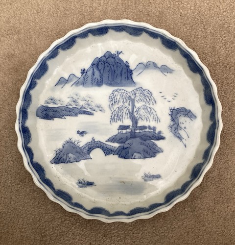Willow pattern scalloped - willow,