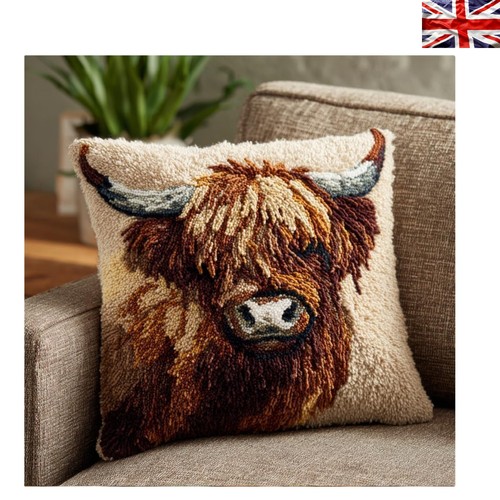 Animal latch hook pillow - latch,