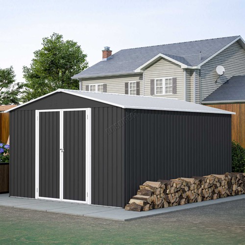 Garden shed 10x12ft metal apex - 10x12ft,