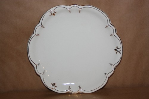 Vintage white gold edged - white,
