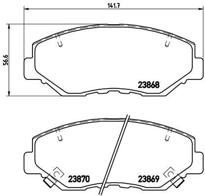 Brake pad set - set,,