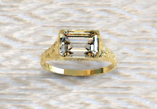Heavy 14k Solid Yellow Gold Natural kunzite Men's Signet Ring