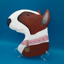 Whimsical English bull terrier